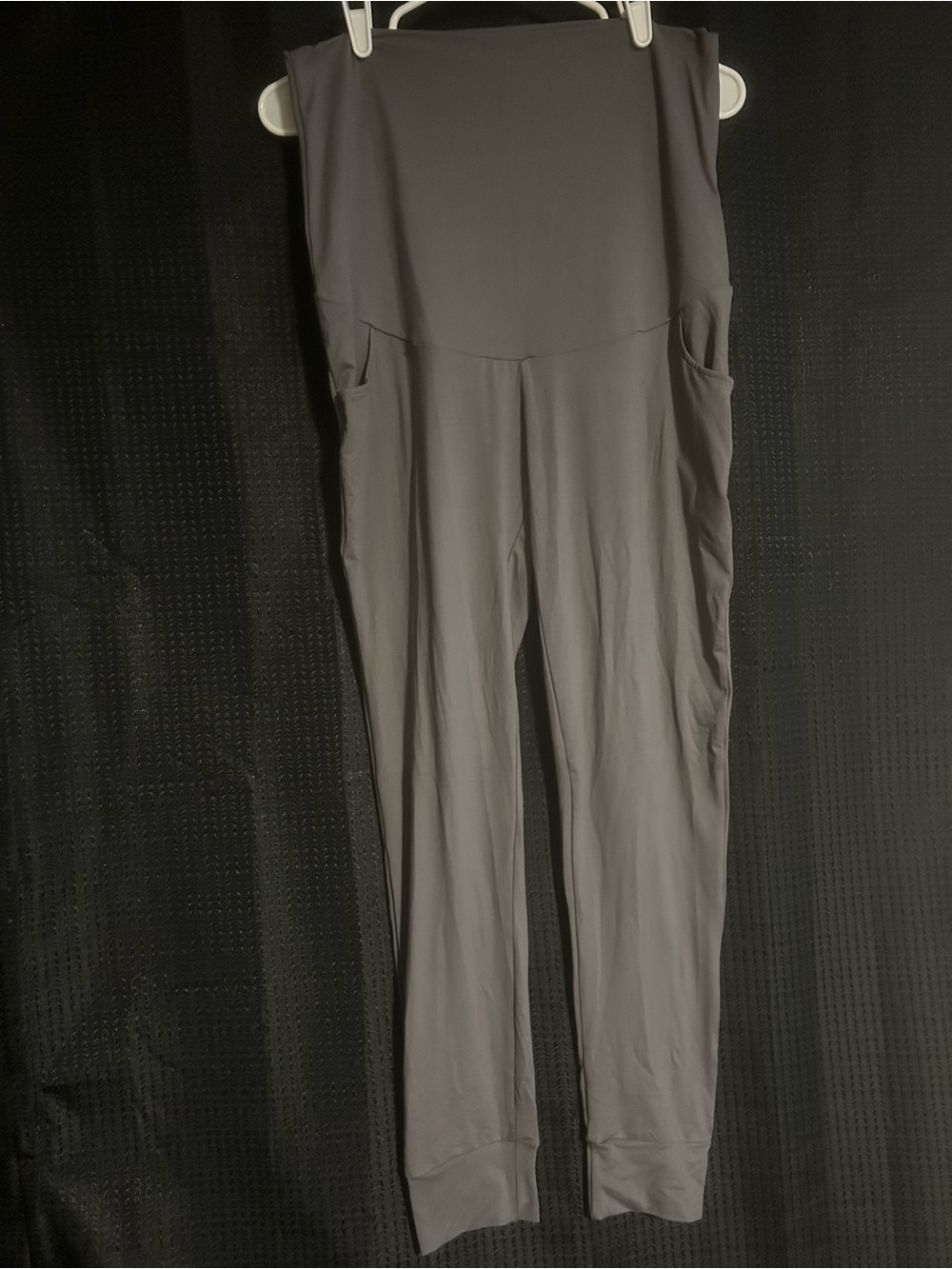 Women’s Maternity High-Waist Gray Active Pants